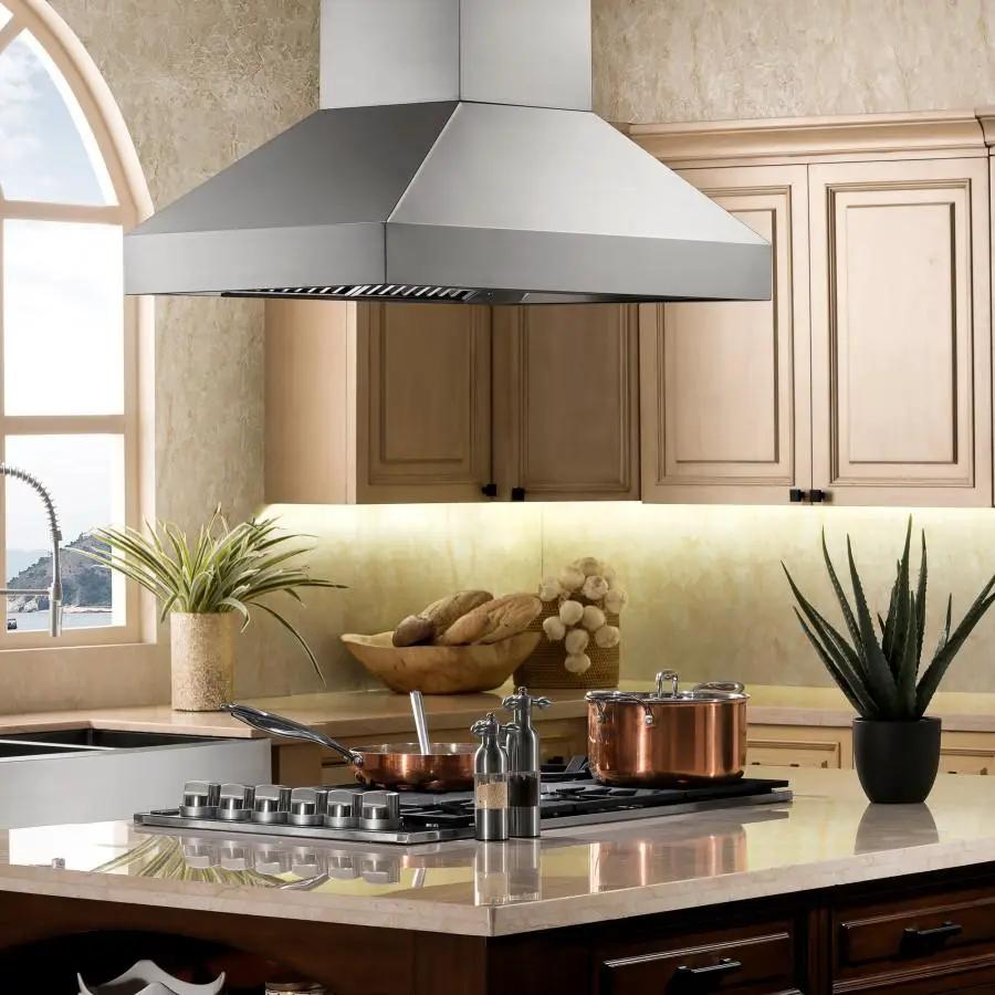 ZLINE 36" Stainless Steel Island Range Hood, 597i-36 by Farmhouse Kitchen and Bath