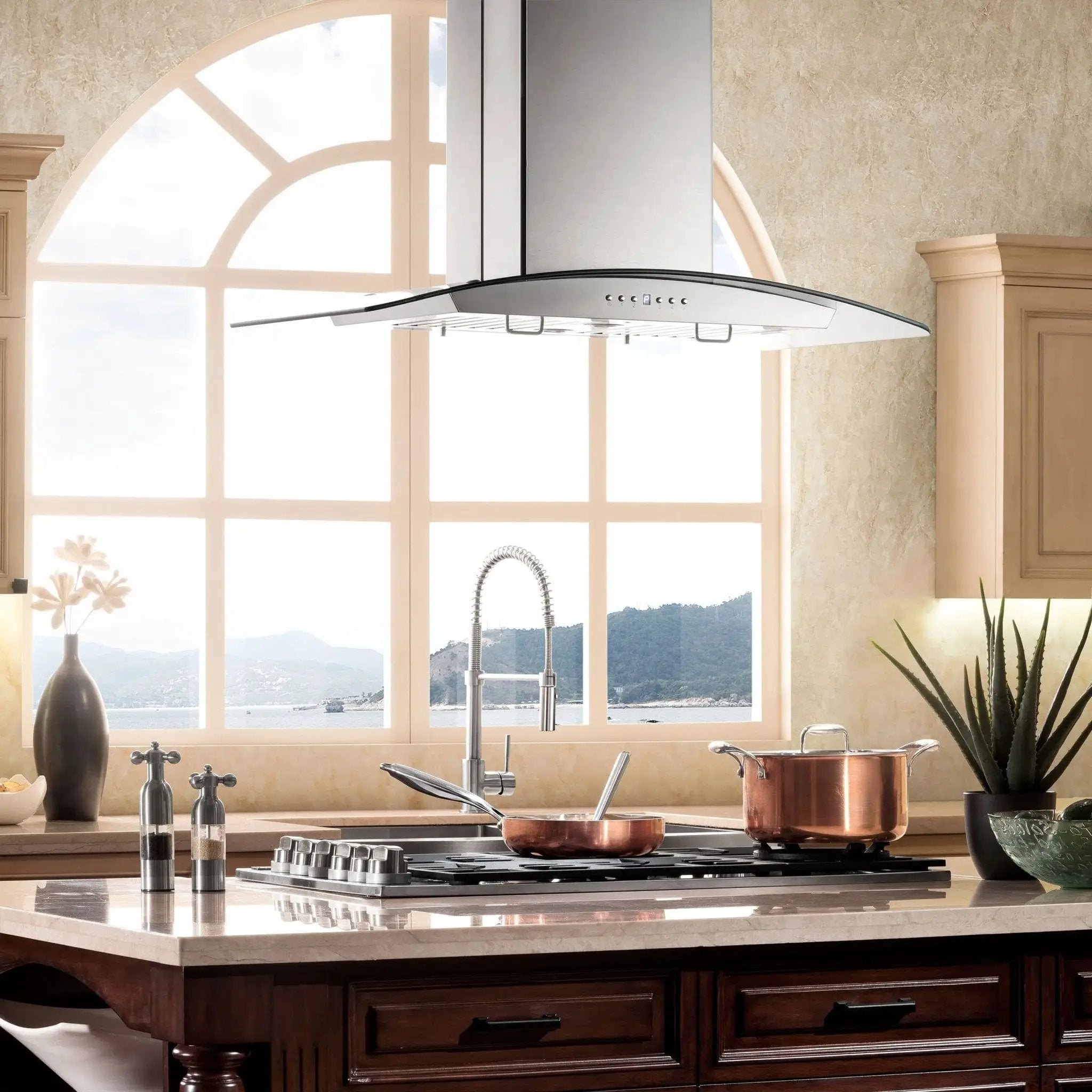 ZLINE 36" Stainless Steel Island Range Hood GL14i-36 by Farmhouse Kitchen and Bath