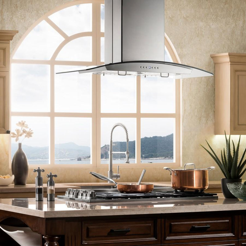 ZLINE 36" Stainless Steel Island Range Hood, GL5i-36 by Farmhouse Kitchen and Bath