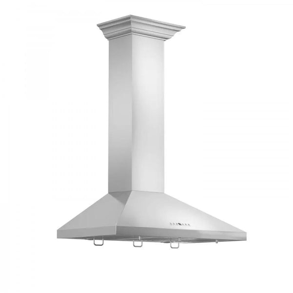 ZLINE 36" Stainless Steel Wall Range Hood, Crown Molding, KL2CRN-36