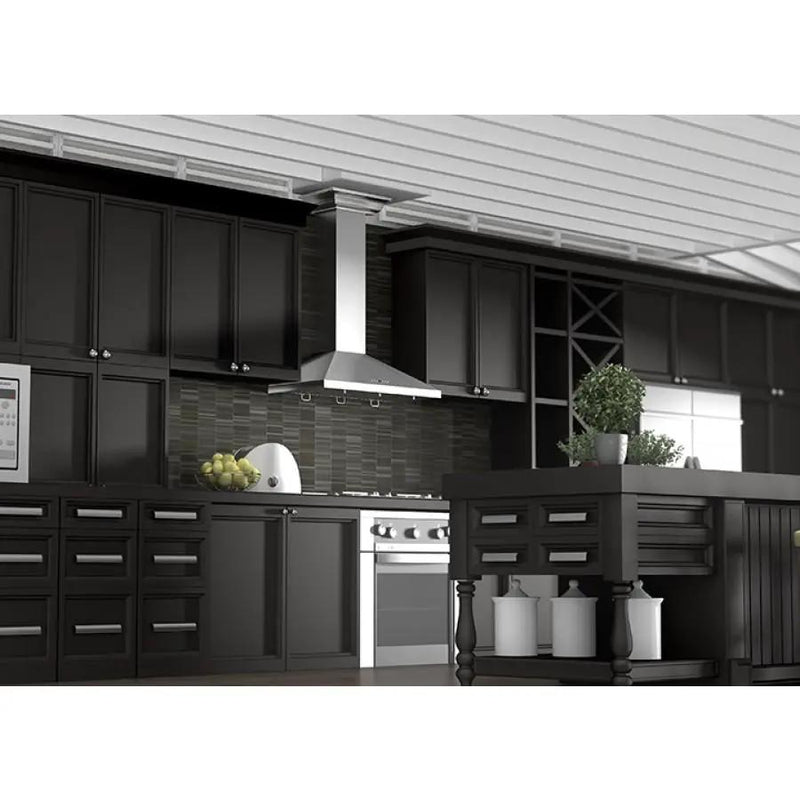 ZLINE 36" Stainless Steel Wall Range Hood, Crown Molding, KL2CRN-36 by Farmhouse Kitchen and Bath