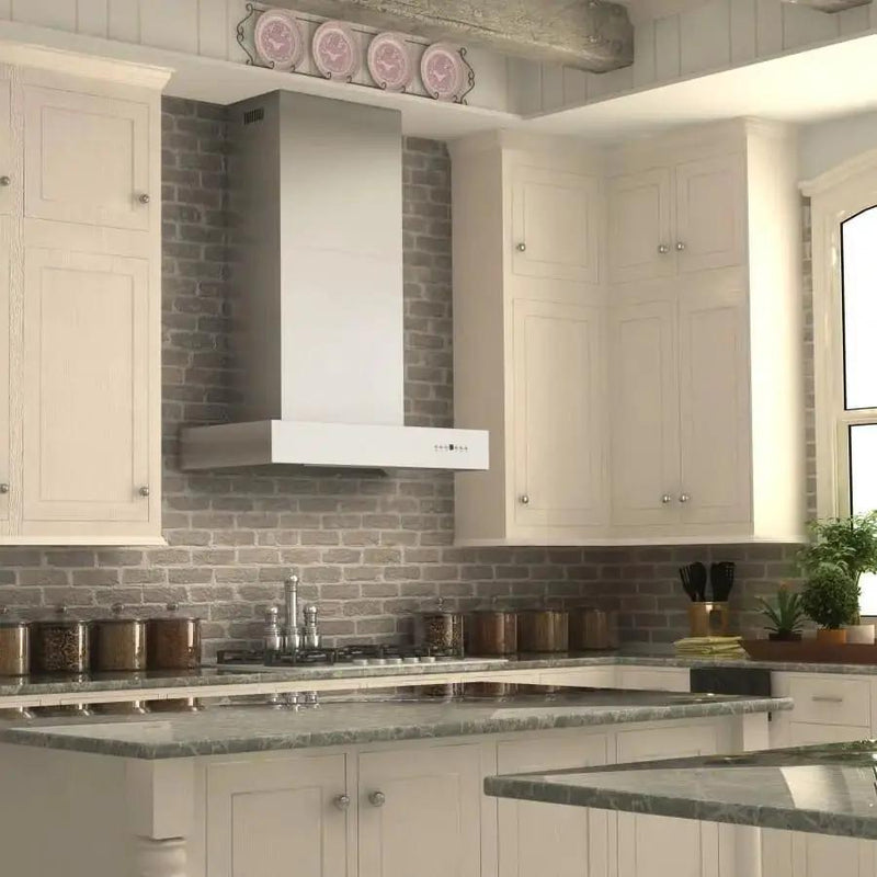 ZLINE 36" Stainless Steel Wall Range Hood, KECOM-36 by Farmhouse Kitchen and Bath