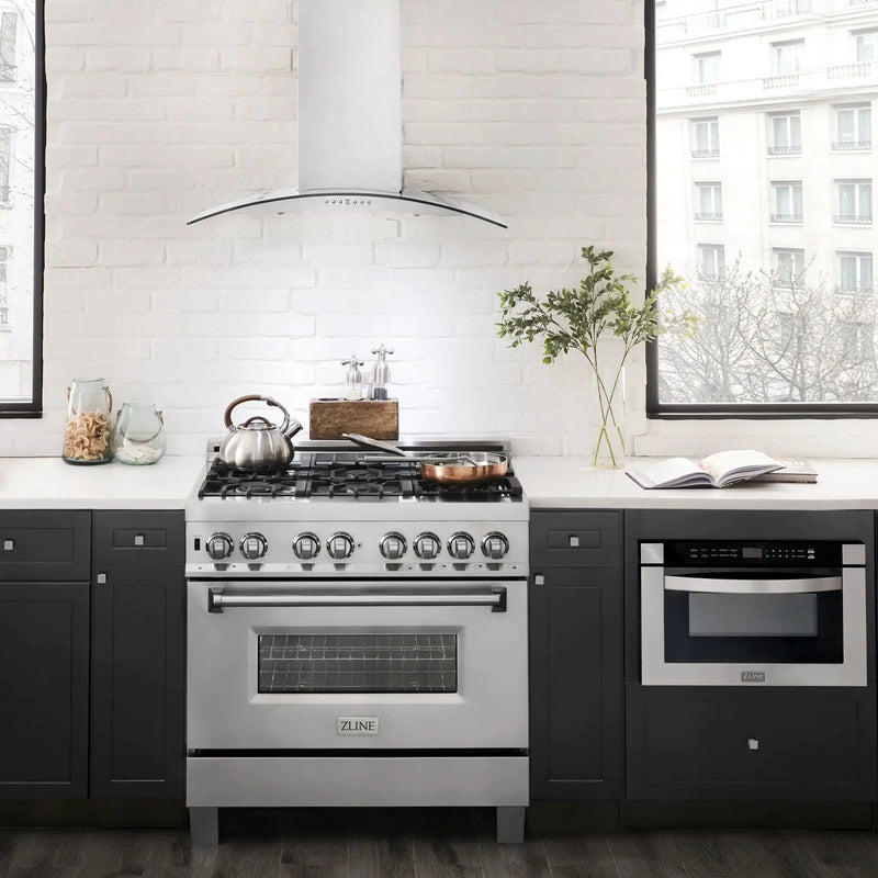 ZLINE 36" Stainless Steel Wall Range Hood KN4-36 by Farmhouse Kitchen and Bath