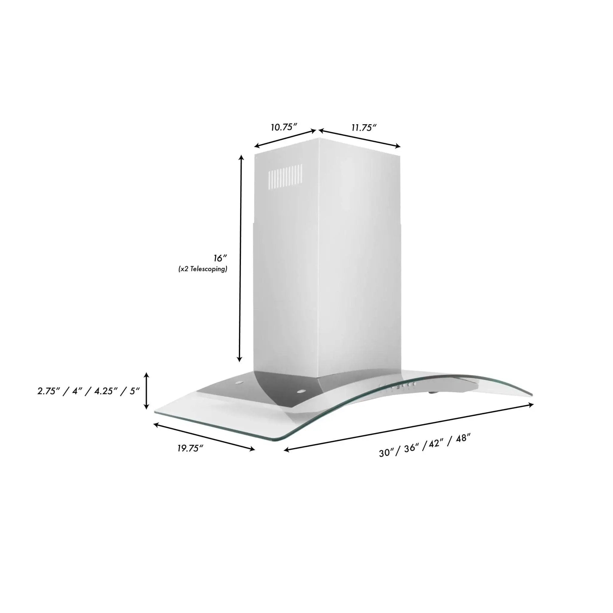 ZLINE 36" Stainless Steel Wall Range Hood KN4-36 by Farmhouse Kitchen and Bath