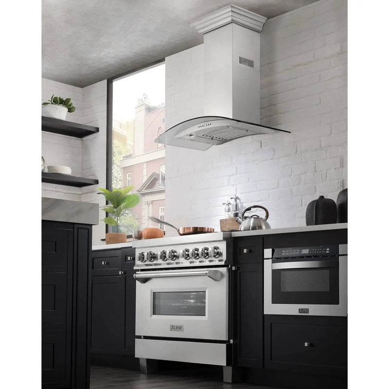 ZLINE 36" Stainless Steel Wall Range Hood KN4-36 by Farmhouse Kitchen and Bath