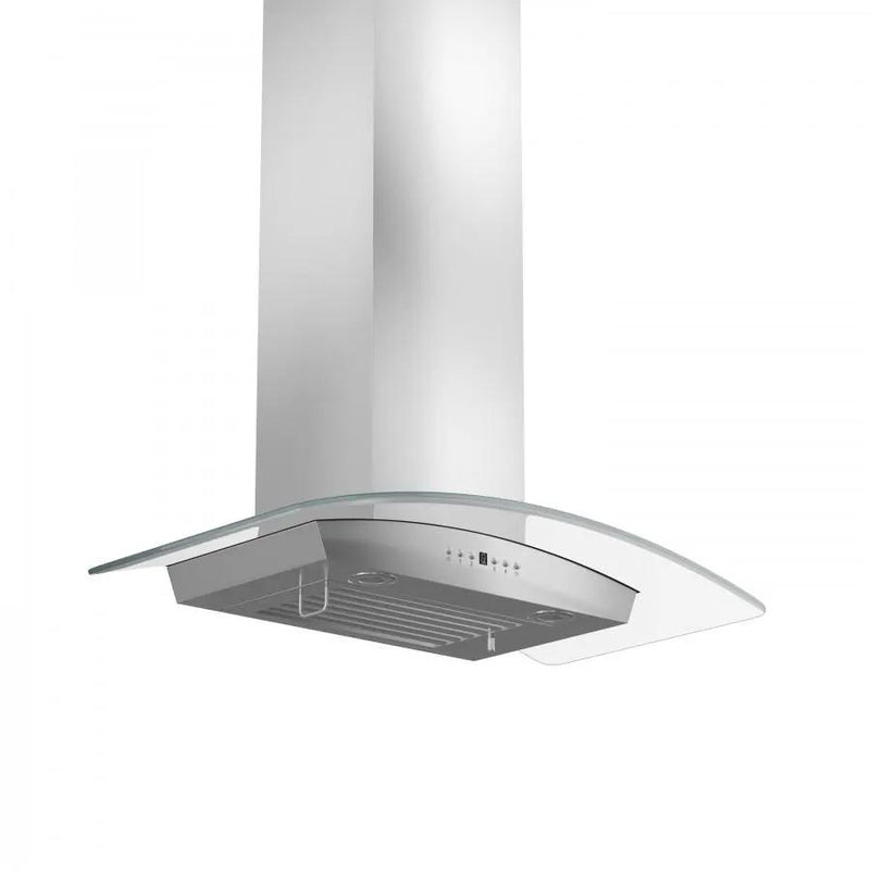 ZLINE 36" Stainless Steel Wall Range Hood with Crown Molding, KZCRN-36 by Farmhouse Kitchen and Bath
