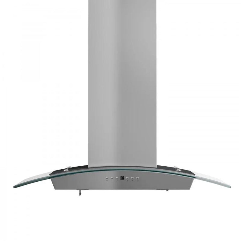 ZLINE 36" Stainless Steel Wall Range Hood with Crown Molding, KZCRN-36 by Farmhouse Kitchen and Bath