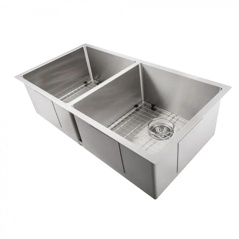 ZLINE 36" Undermount Double Bowl Sink in Stainless Steel, SR50D-36 by Farmhouse Kitchen and Bath
