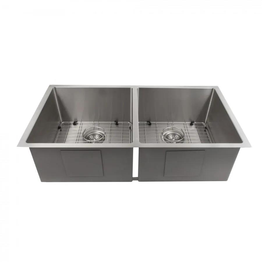 ZLINE 36" Undermount Double Bowl Sink in Stainless Steel, SR50D-36 by Farmhouse Kitchen and Bath