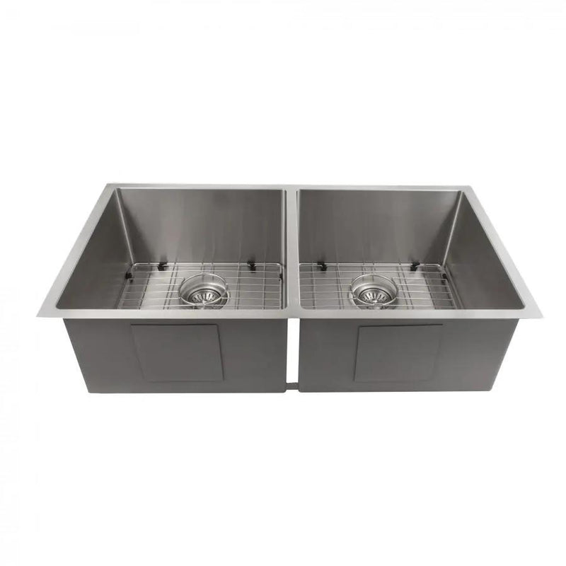 ZLINE 36" Undermount Double Bowl Sink in Stainless Steel, SR50D-36 by Farmhouse Kitchen and Bath
