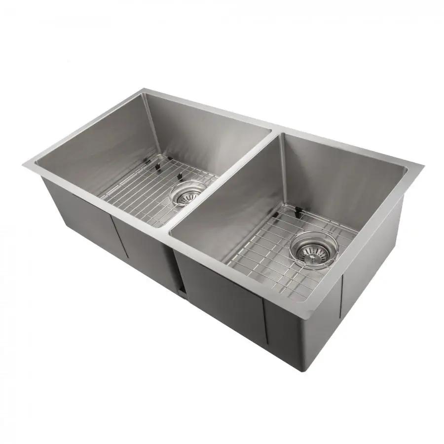 ZLINE 36" Undermount Double Bowl Sink in Stainless Steel, SR60D-36 by Farmhouse Kitchen and Bath