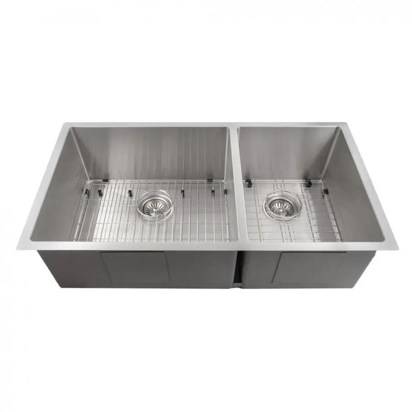ZLINE 36" Undermount Double Bowl Sink in Stainless Steel, SR60D-36, photo 2 of 6