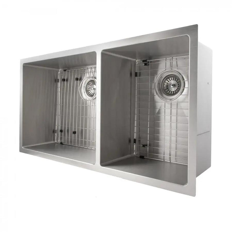 ZLINE 36" Undermount Double Bowl Sink in Stainless Steel, SR60D-36 by Farmhouse Kitchen and Bath