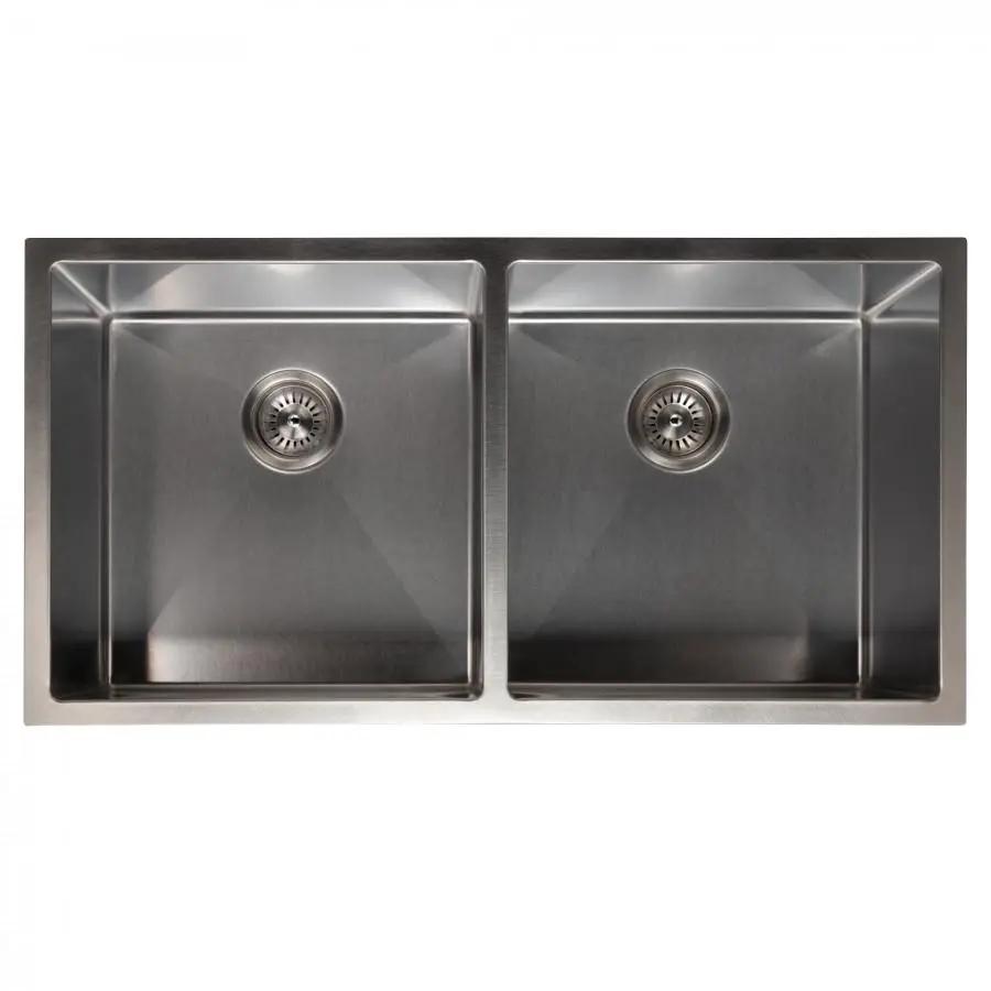 ZLINE 36" Undermount Double Bowl Sink Stainless Steel, SR50D-36S by Farmhouse Kitchen and Bath
