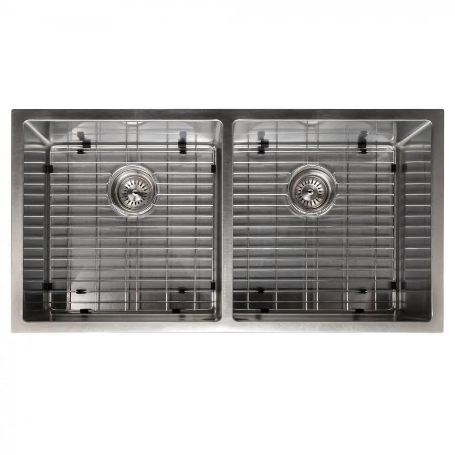 ZLINE 36" Undermount Double Bowl Sink Stainless Steel, SR50D-36S by Farmhouse Kitchen and Bath