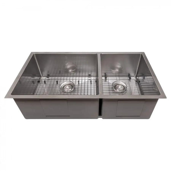 ZLINE 36" Undermount Double Bowl Sink Stainless Steel, SR60D-36S, photo 2 of 10