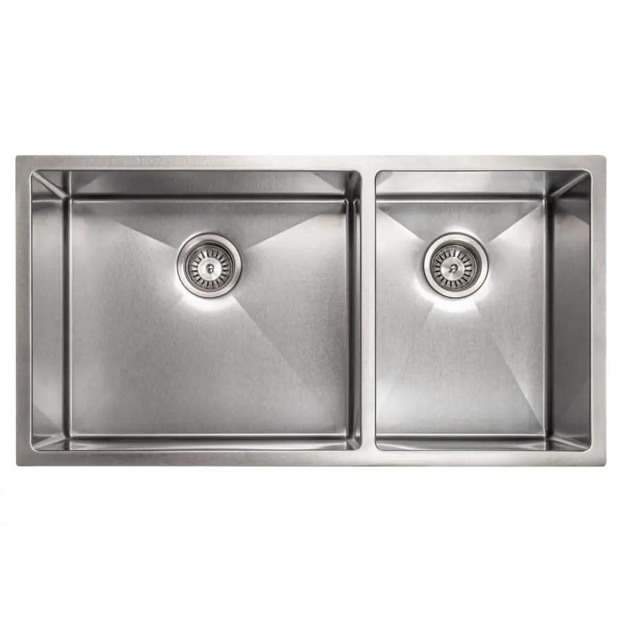 ZLINE 36" Undermount Double Bowl Sink Stainless Steel, SR60D-36S by Farmhouse Kitchen and Bath