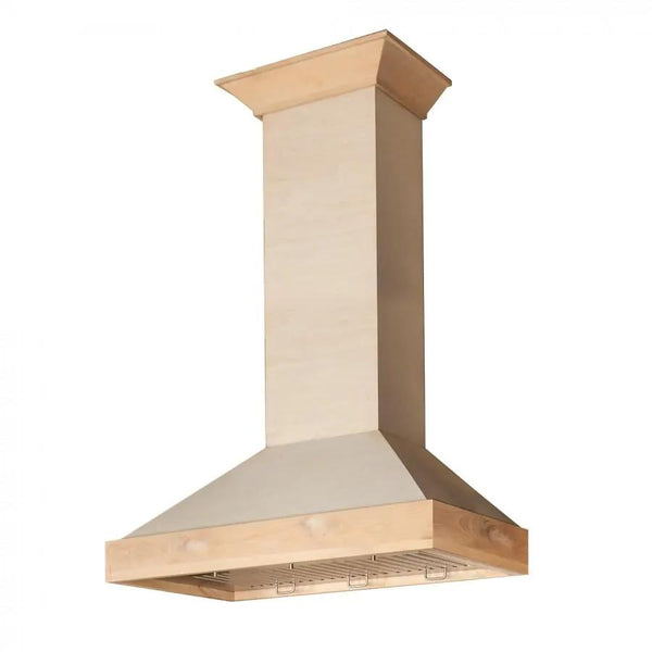 ZLINE 36" Unfinished Wooden Wall Range Hood, KBUF-36, photo 2 of 7