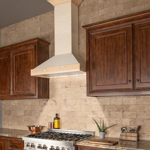 ZLINE 36" Unfinished Wooden Wall Range Hood, KBUF-36