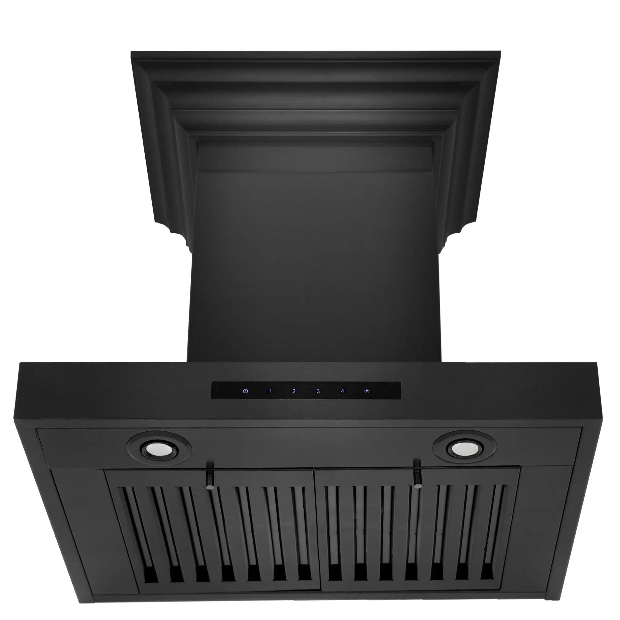 ZLINE 36" Wall Mount Range Hood, Black Stainless Steel, BSKENCRN-36 by Farmhouse Kitchen and Bath