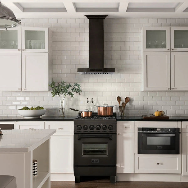 ZLINE 36" Wall Mount Range Hood, Black Stainless Steel, BSKENCRN-36, photo 2 of 12
