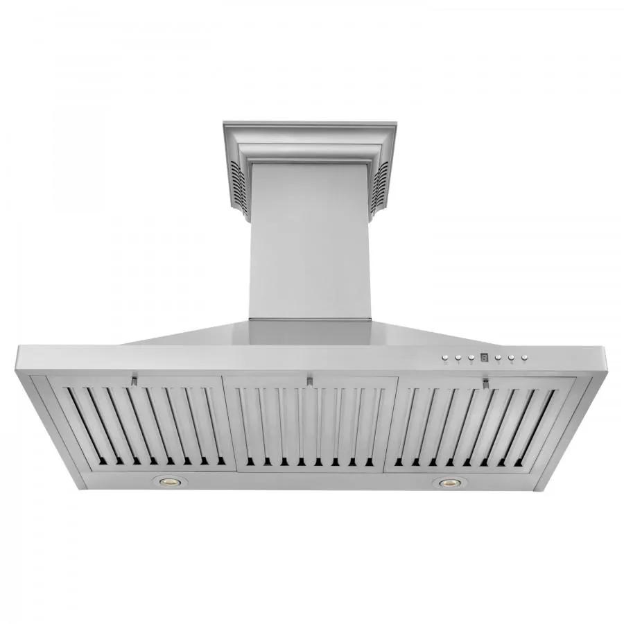 ZLINE 36" Wall Range Hood, Built-in CrownSound® Bluetooth Speakers, KBCRN-BT-36 by Farmhouse Kitchen and Bath