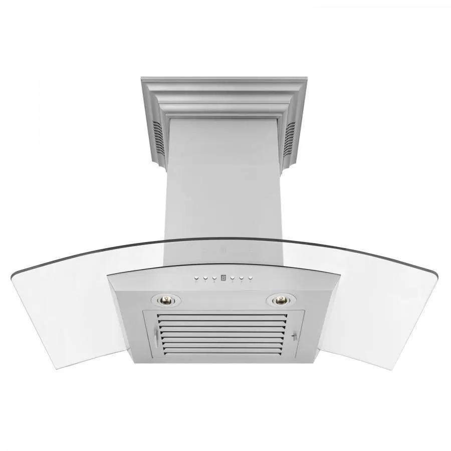 ZLINE 36" Wall Range Hood, Built-in CrownSound® Bluetooth Speakers, KZCRN-BT-36 by Farmhouse Kitchen and Bath