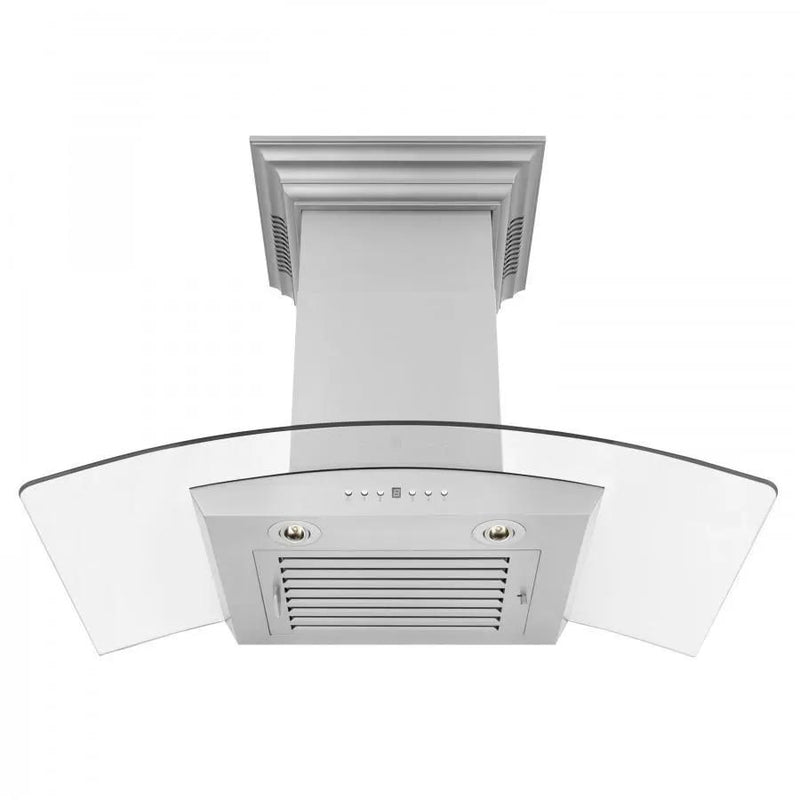 ZLINE 36" Wall Range Hood, Built-in CrownSound® Bluetooth Speakers, KZCRN-BT-36 by Farmhouse Kitchen and Bath