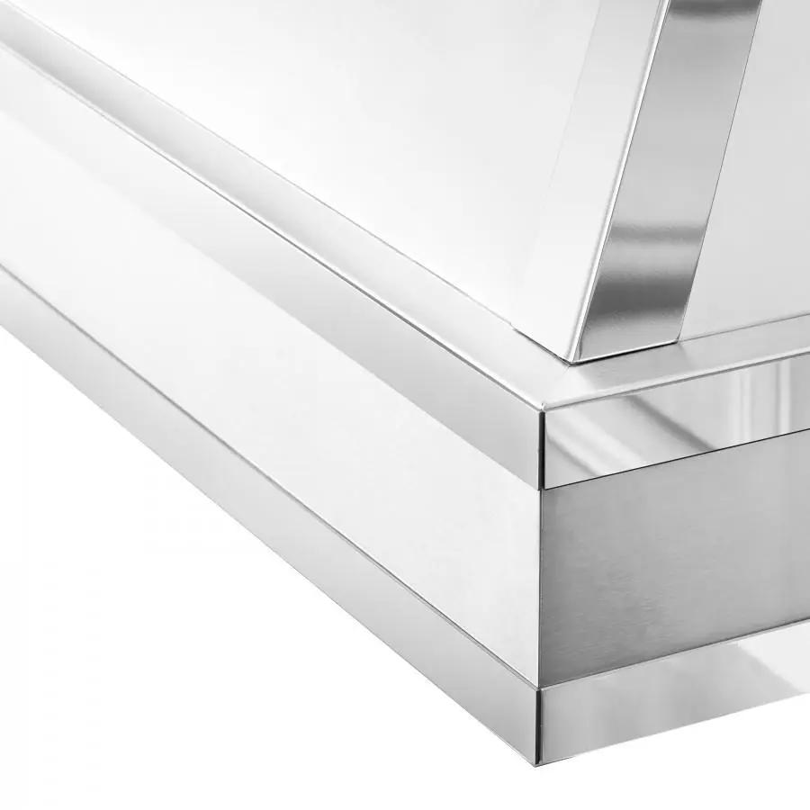 ZLINE 36" Wall Range Hood, DuraSnow Stainless, Mirror Accents, 655MR-36 by Farmhouse Kitchen and Bath