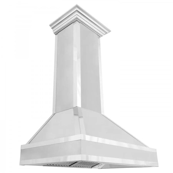 ZLINE 36" Wall Range Hood, DuraSnow Stainless, Mirror Accents, 655MR-36, photo 2 of 12