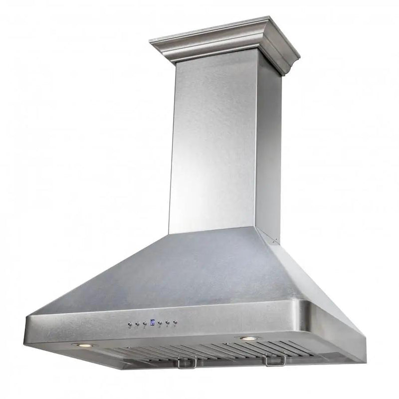 ZLINE 36" Wall Range Hood, Snow Finished, Stainless Steel, 8KF2S-36 by Farmhouse Kitchen and Bath