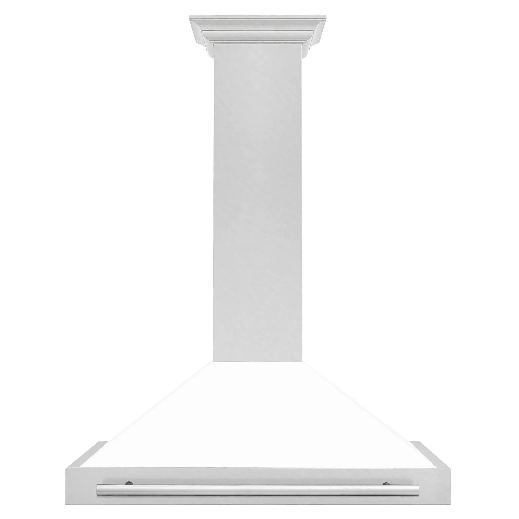 ZLINE 36" White Matte Range Hood, Stainless Steel Handle KB4SNX-WM-36 by Farmhouse Kitchen and Bath