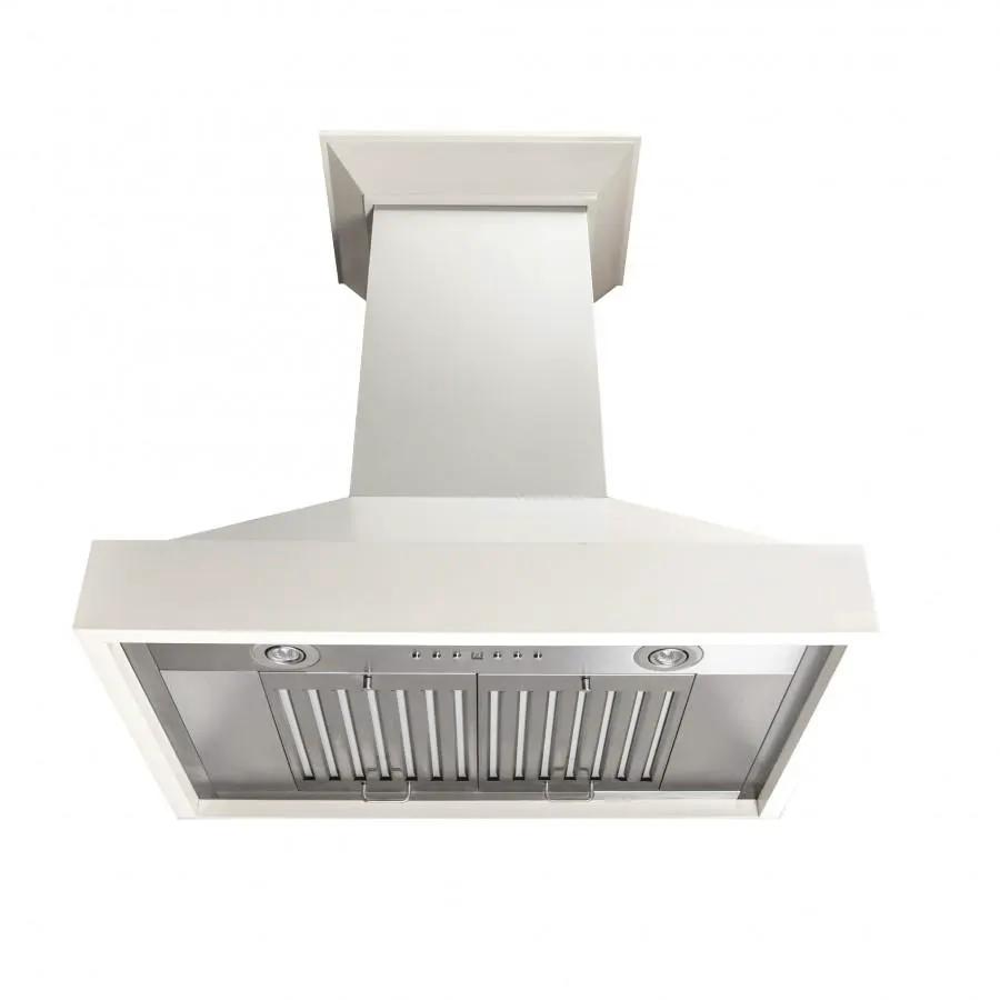 ZLINE 36" Wooden Wall Range Hood, Cottage White, KBTT-36 by Farmhouse Kitchen and Bath