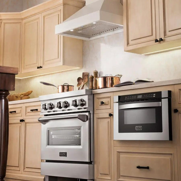 ZLINE 36" Wooden Wall Range Hood, Cottage White, KBTT-36, photo 2 of 7