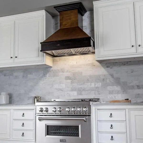 ZLINE 36" Wooden Wall Range Hood, Crown Molding 329AH-36, photo 2 of 7