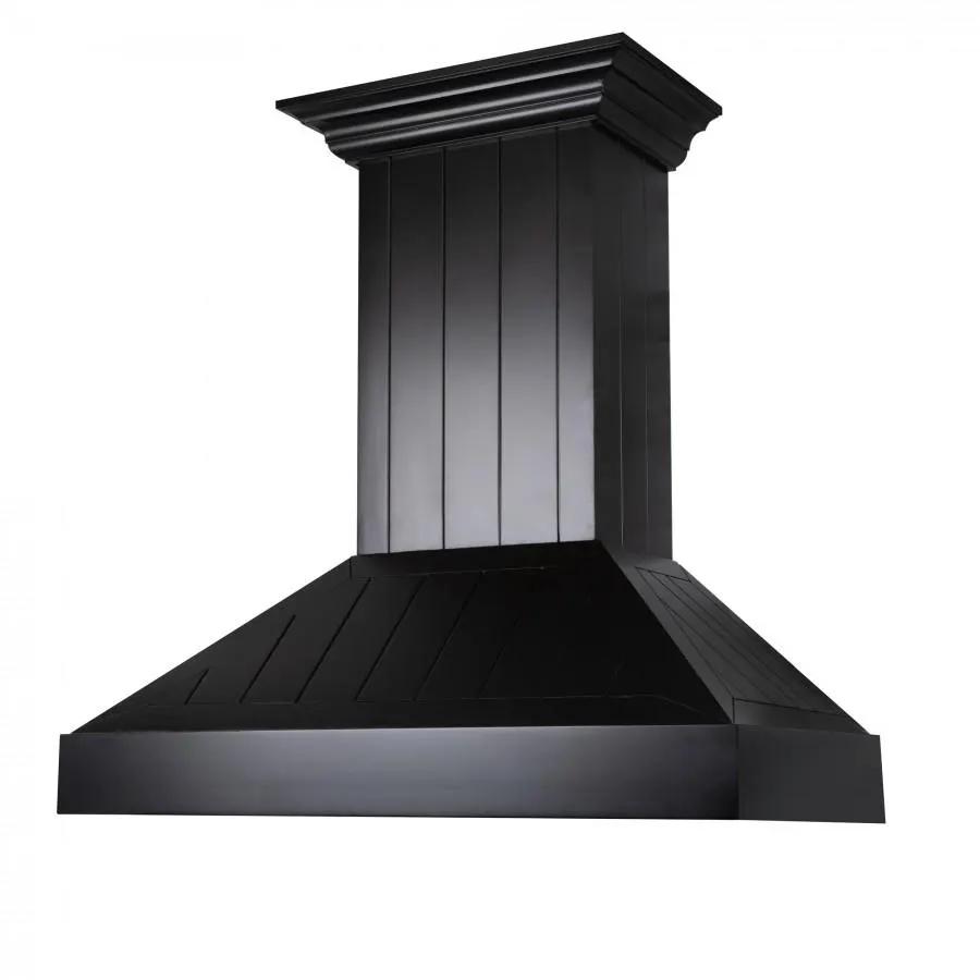 ZLINE 36" Wooden Wall Range Hood in Black, KPCC-36 by Farmhouse Kitchen and Bath