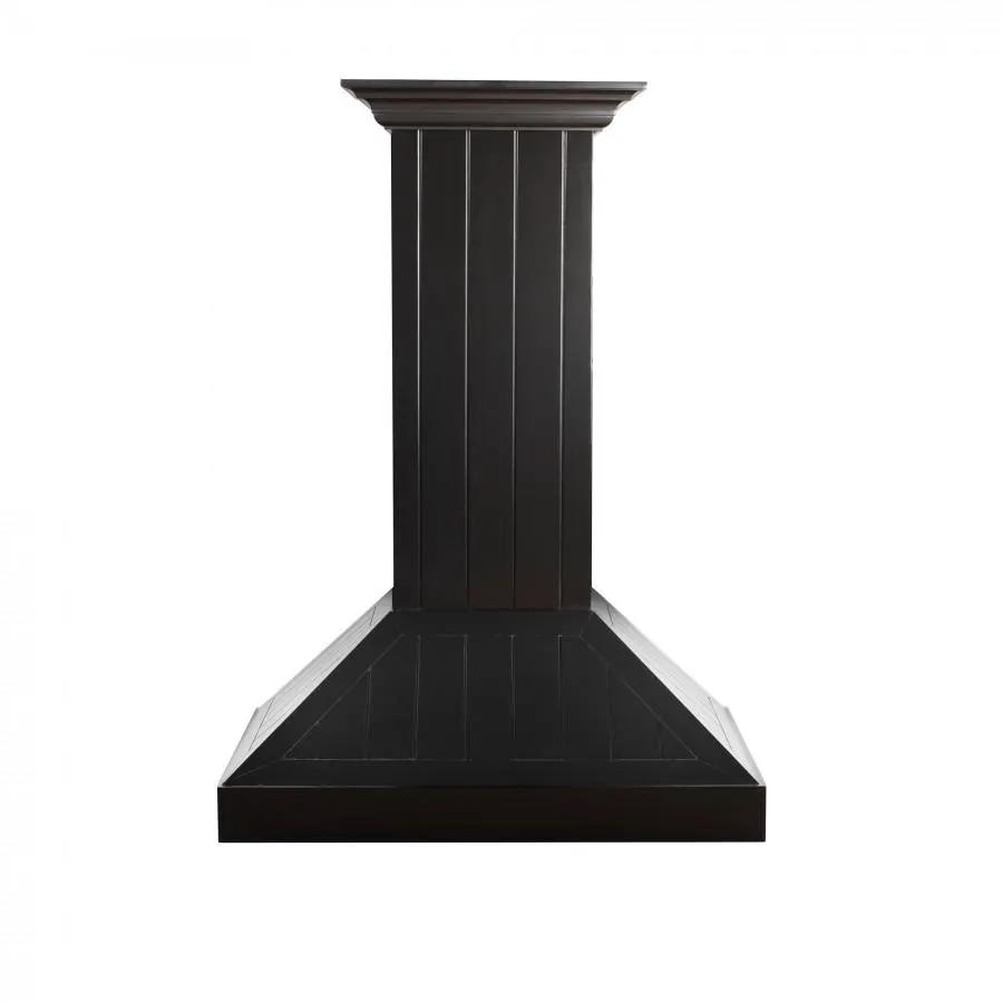 ZLINE 36" Wooden Wall Range Hood in Black, KPCC-36 by Farmhouse Kitchen and Bath