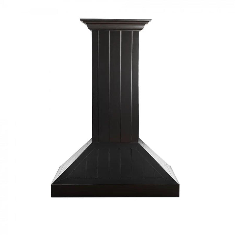 ZLINE 36" Wooden Wall Range Hood in Black, KPCC-36 by Farmhouse Kitchen and Bath