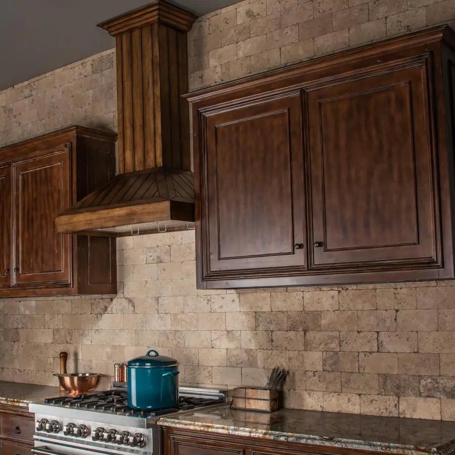 ZLINE 36" Wooden Wall Range Hood, Rustic Light, KPLL-36 by Farmhouse Kitchen and Bath