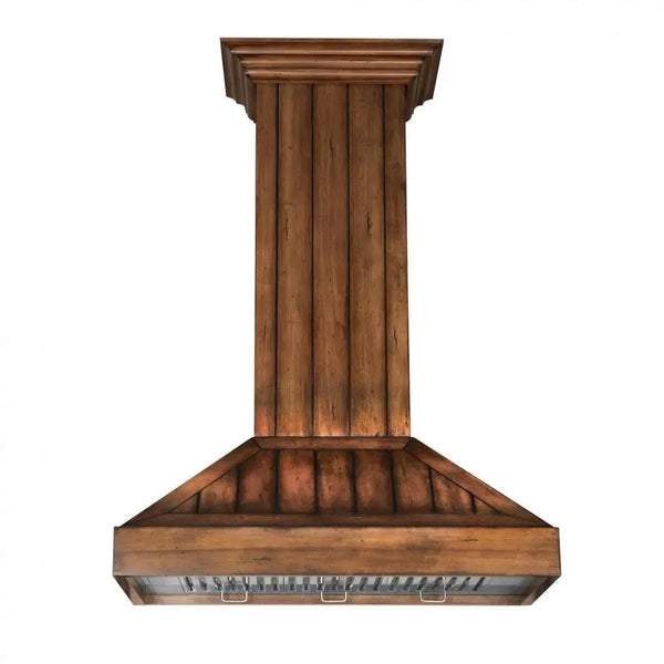 ZLINE 36" Wooden Wall Range Hood, Rustic Light, KPLL-36, photo 2 of 14
