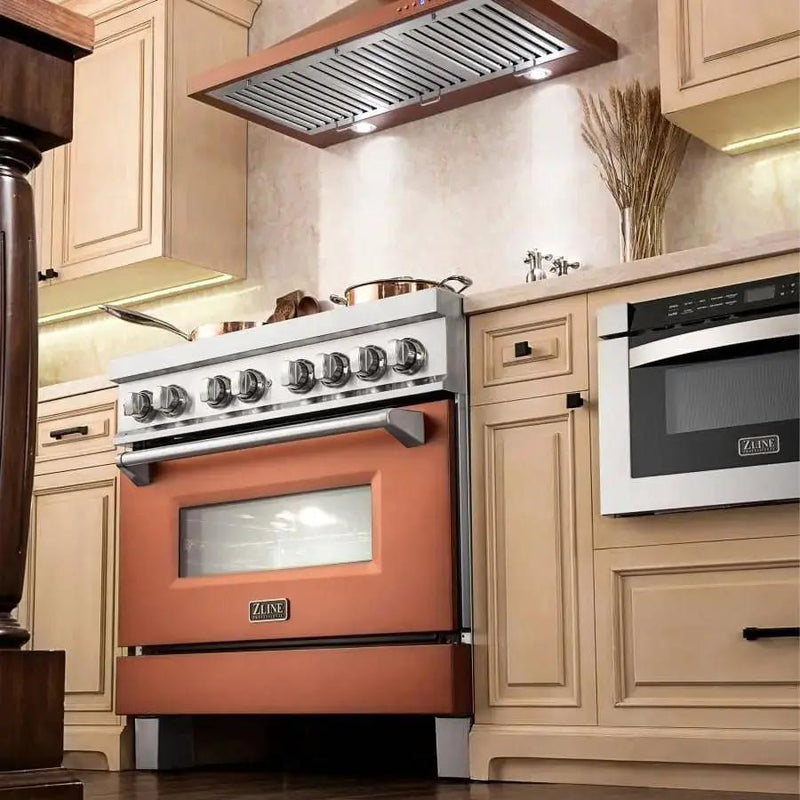 ZLINE 42" Copper Wall Range Hood, 8KBC-42 by Farmhouse Kitchen and Bath