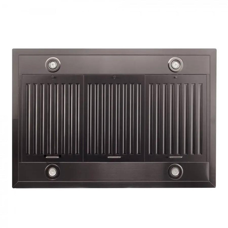 ZLINE 42" Island Range Hood in Black Stainless Steel, BSGL2iN-42 by Farmhouse Kitchen and Bath