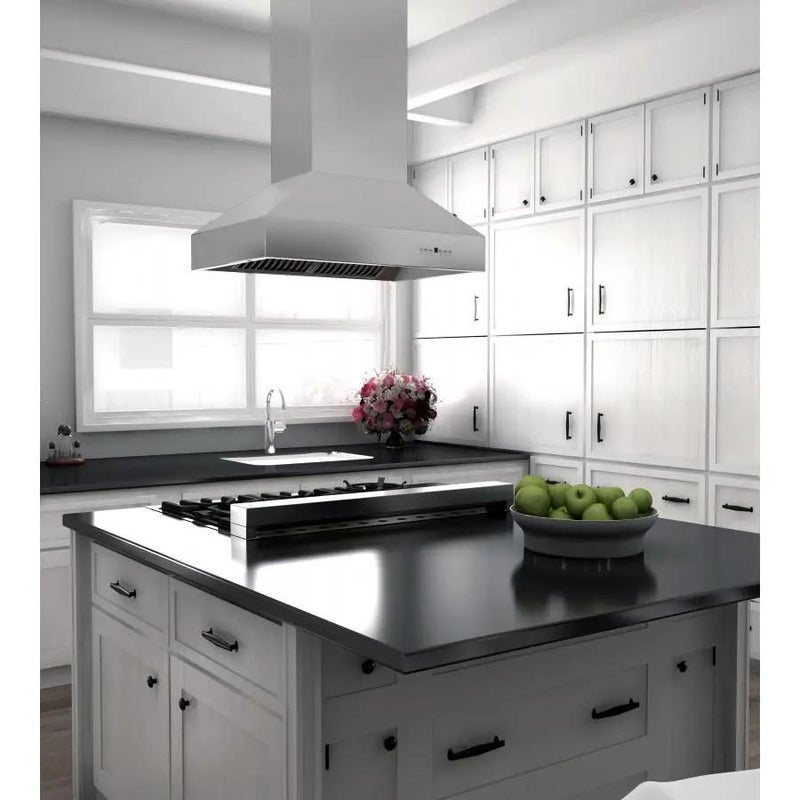 ZLINE 42" Outdoor Stainless Island Range Hood, 697i-304-42 by Farmhouse Kitchen and Bath