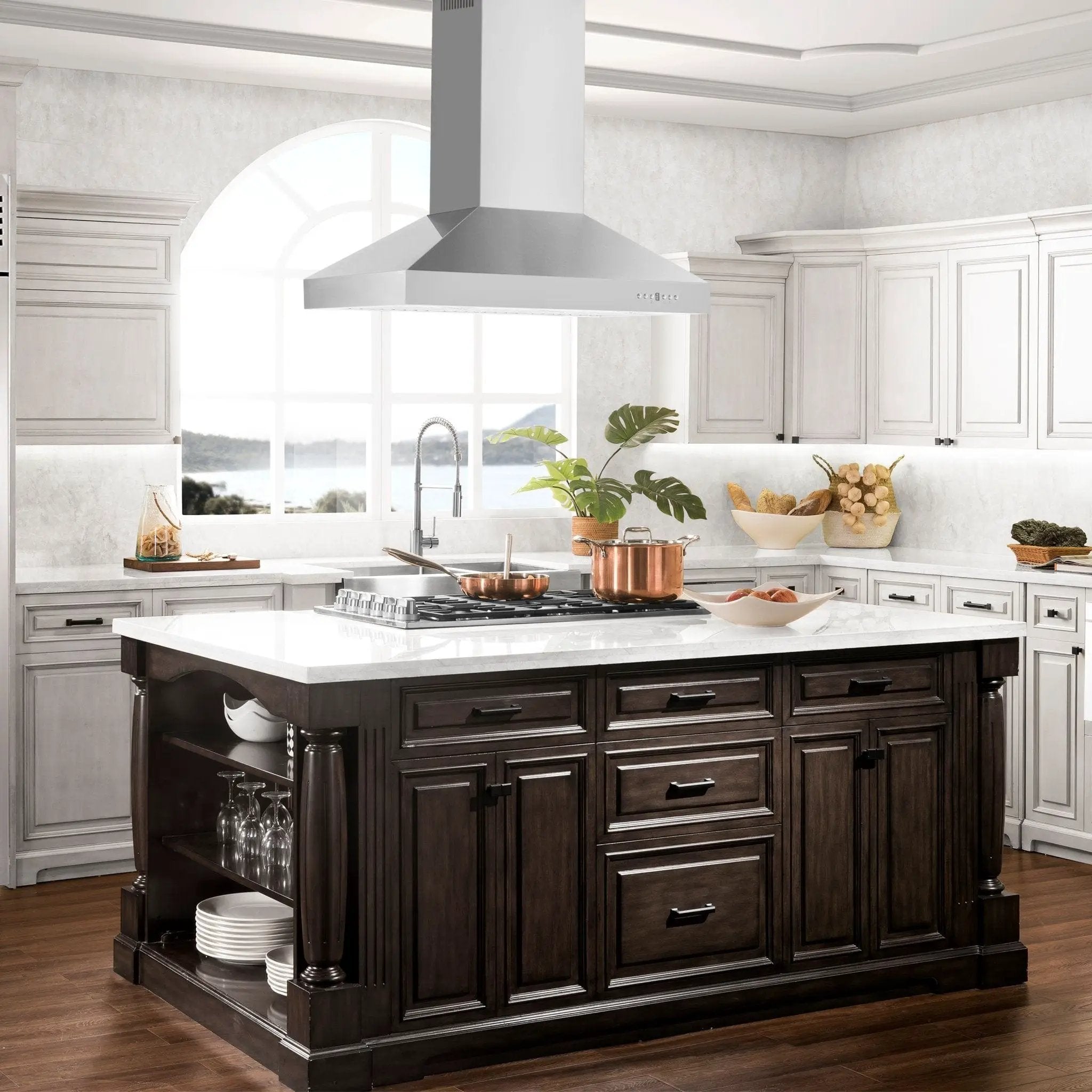ZLINE 42" Stainless Steel Island Range Hood, KL3i-42 by Farmhouse Kitchen and Bath