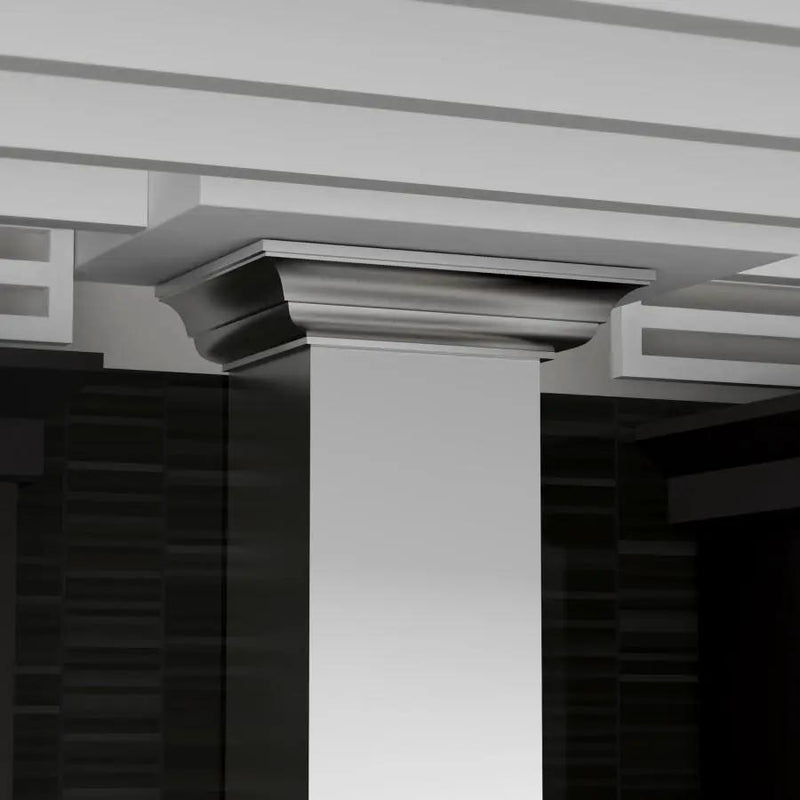 ZLINE 42" Stainless Steel Wall Range Hood, Crown Molding, KBCRN-42 by Farmhouse Kitchen and Bath