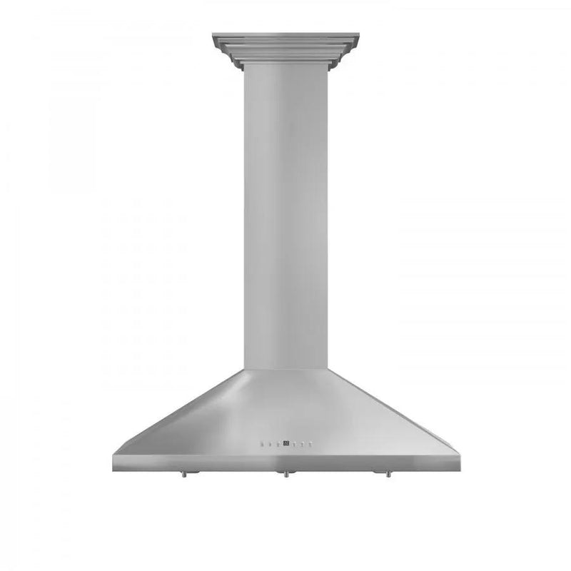 ZLINE 42" Stainless Steel Wall Range Hood, Crown Molding, KL2CRN-42 by Farmhouse Kitchen and Bath