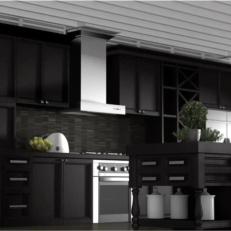 ZLINE 42" Stainless Steel Wall Range Hood, KECOM-42 by Farmhouse Kitchen and Bath