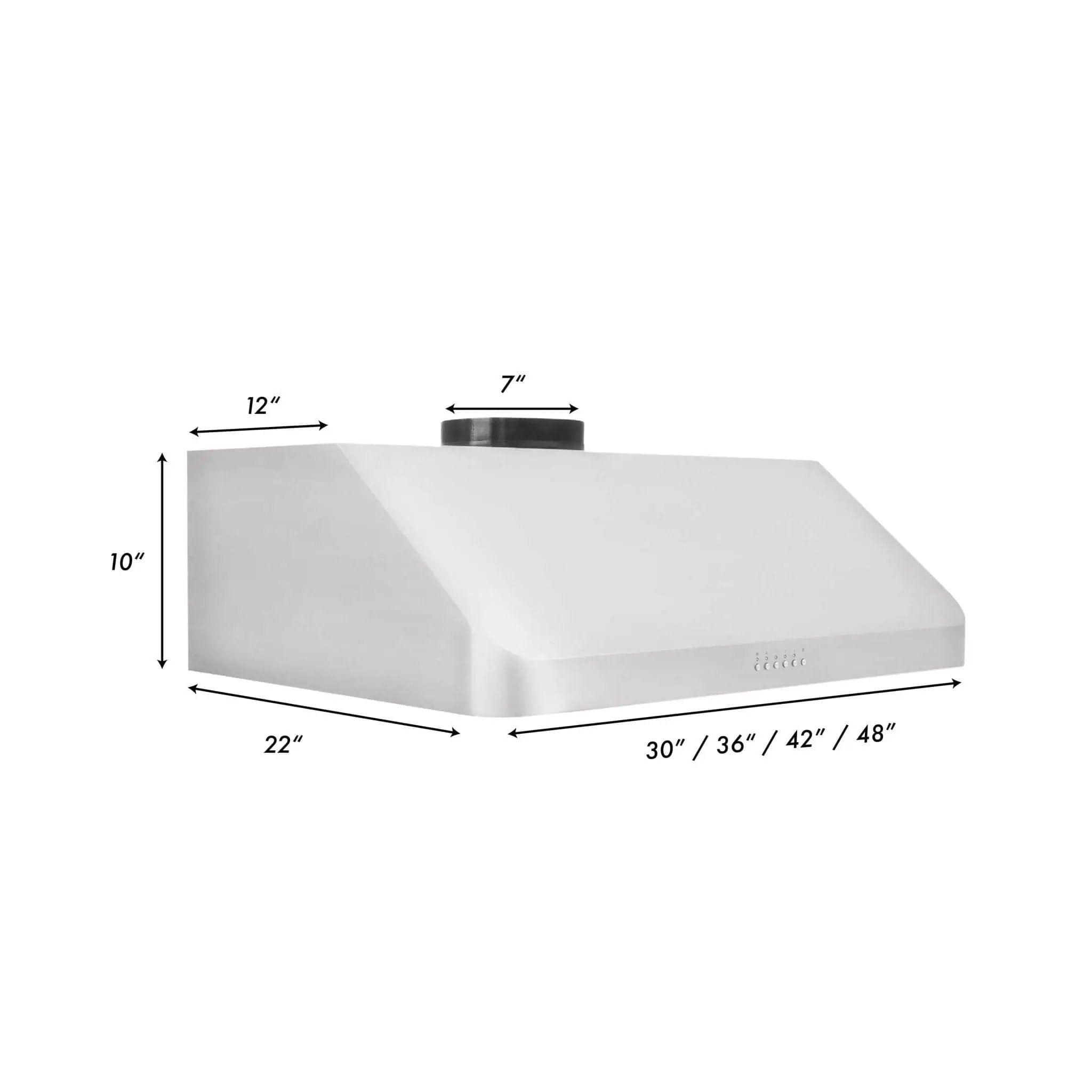 ZLINE 42" Under Cabinet Stainless Steel Range Hood 623-42 by Farmhouse Kitchen and Bath
