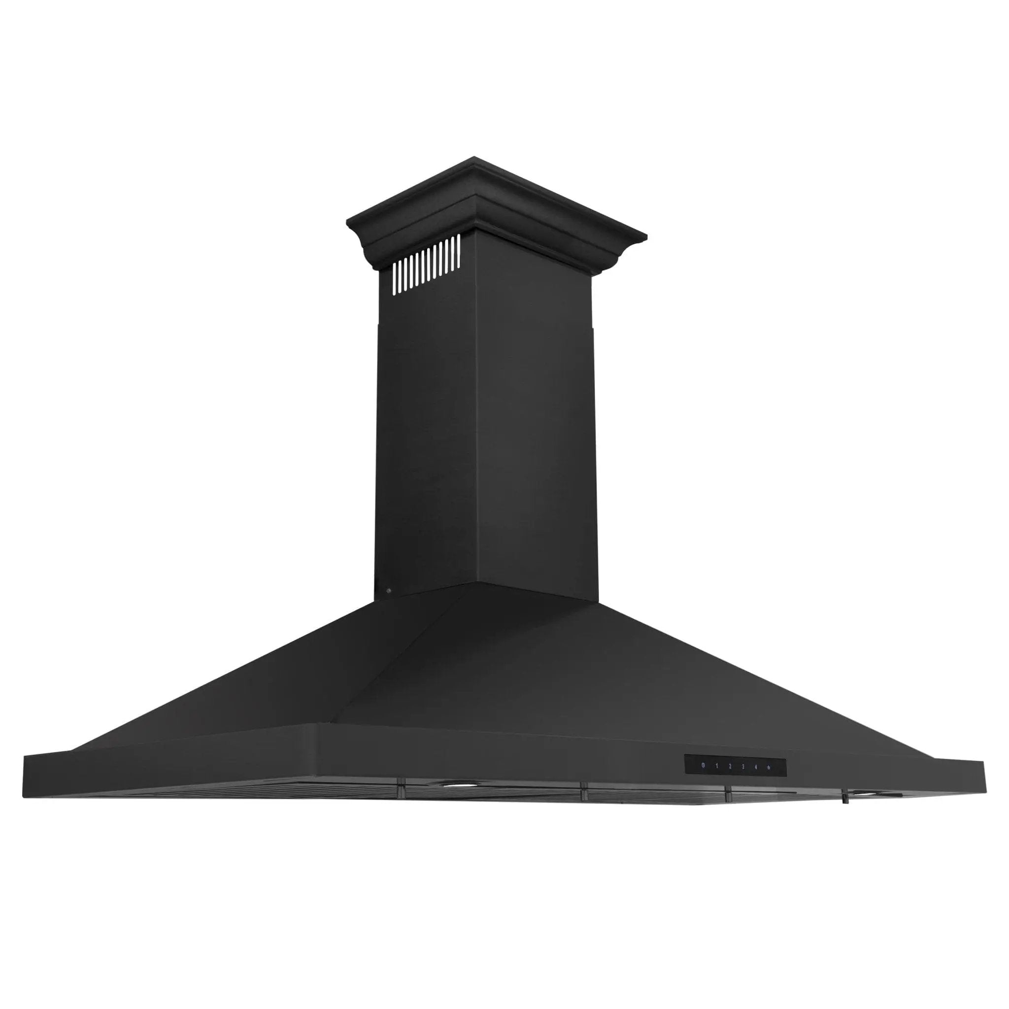 ZLINE 42" Wall Range Hood, Black Stainless, Crown Molding, BSKBNCRN-42 by Farmhouse Kitchen and Bath