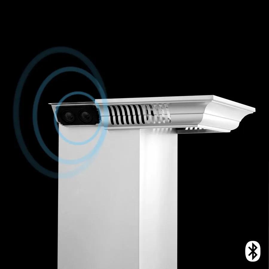 ZLINE 42" Wall Range Hood, Built-in CrownSound® Bluetooth Speakers, KL3CRN-BT-42 by Farmhouse Kitchen and Bath